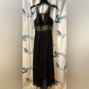 green emerald velvet dress 90s Nicole Miller Little Black Dress